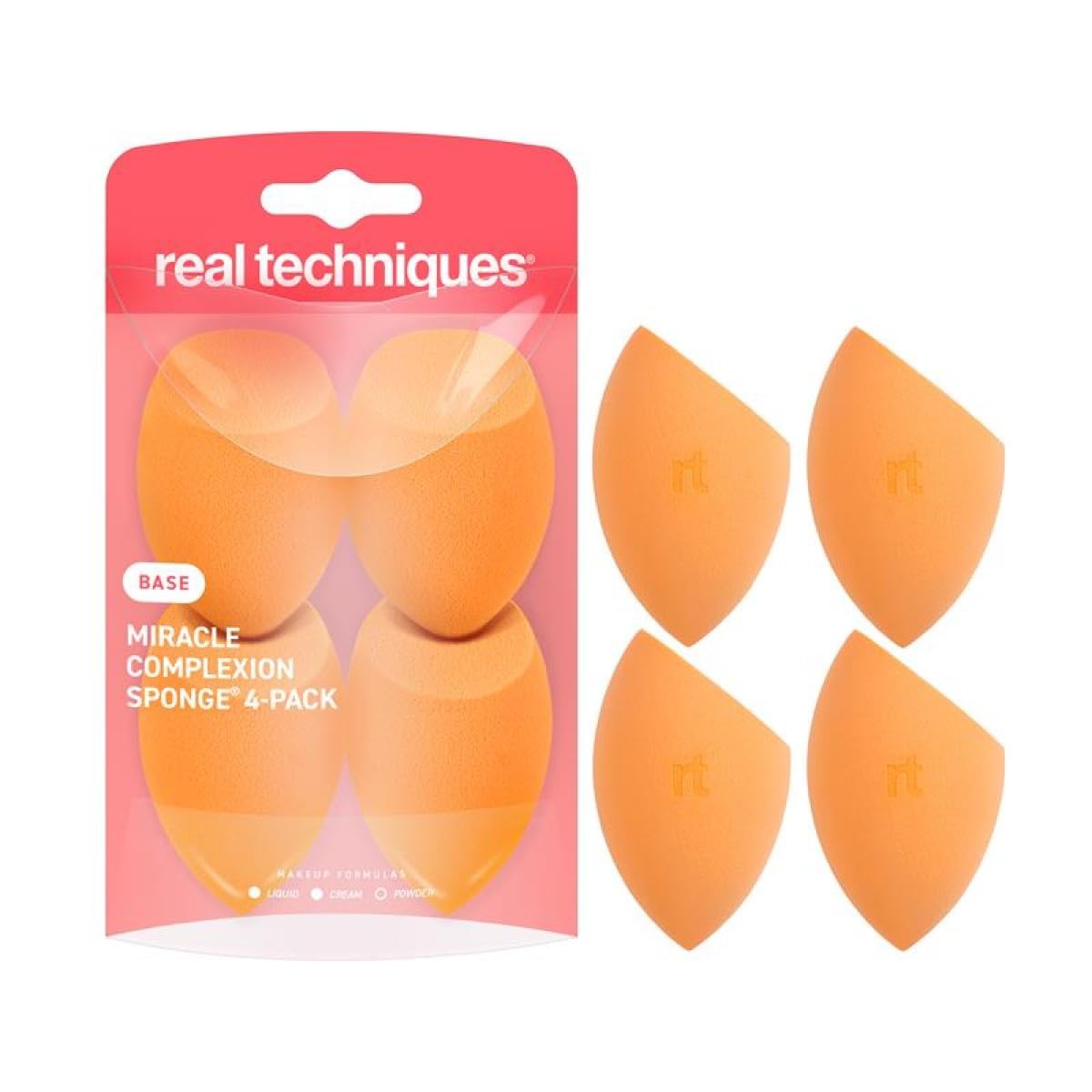 Real Techniques Miracle Complexion Sponge, 4 Pack