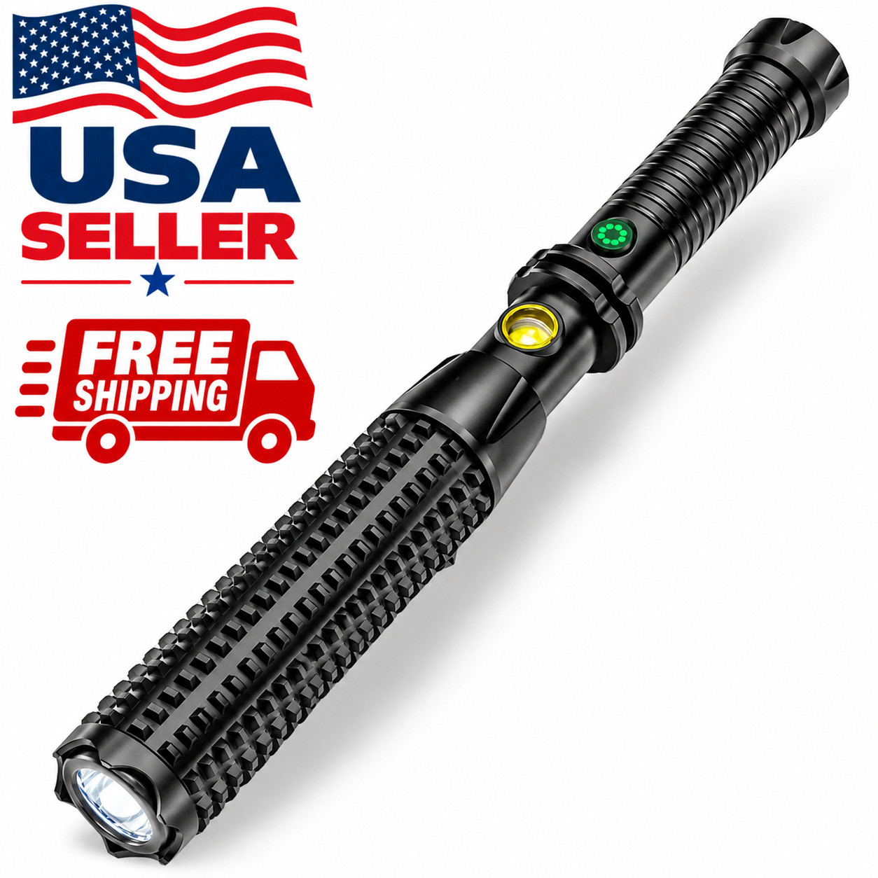 1000 Lumens USB Rechargeable LED Flashlight Long Range Outdoor Portable