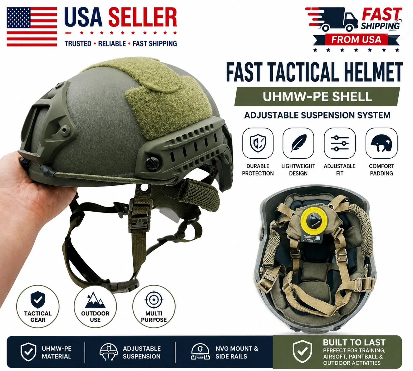 Adjustable Outdoor Sport Helmet Lightweight Protective Training Gear