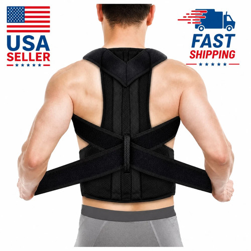 Back Brace Support Belt for Lower Back Pain Relief Lumbar Support 6 Support USA