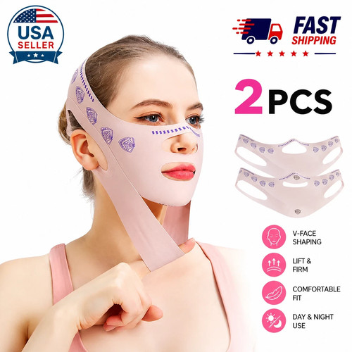 V Face Lifting Mask Face Slimming Chin Strap Firming Sculpting Day Night Unisex