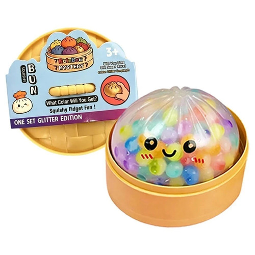 π Rainbow Dumpling Squishy Sensory Stress Relief Squeeze Toy Bead Filled