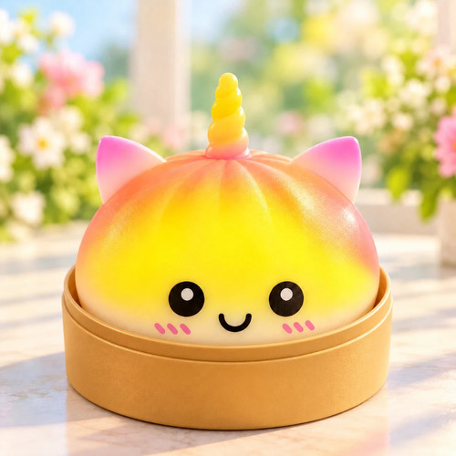 Below Mystery Squishy Bun Dumpling RARE GLITTER Limited Edition