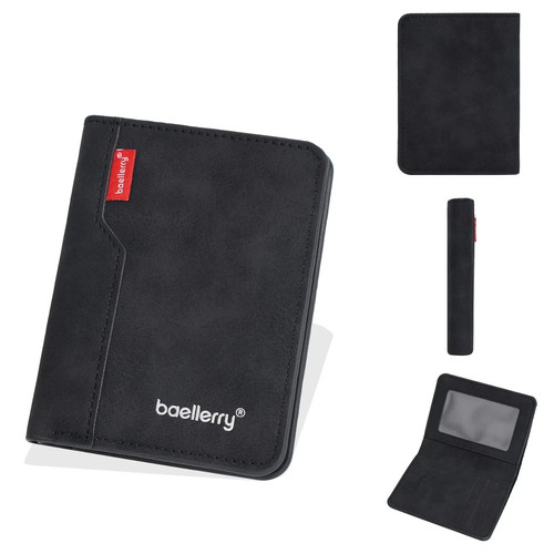 Men's Soft Leather Slim Wallet ID Credit Card Holder Coin Pocket Purse